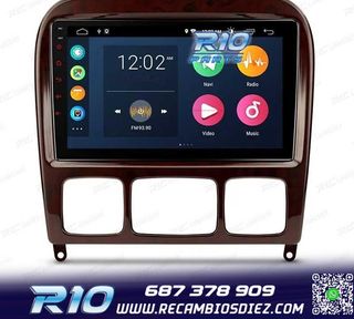 RADIO GPS ANDROID 13 MERCEDES CLASE S W220 98-05