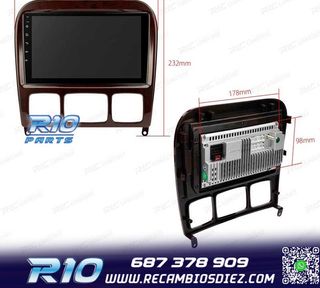 RADIO GPS ANDROID 13 MERCEDES CLASE S W220 98-05