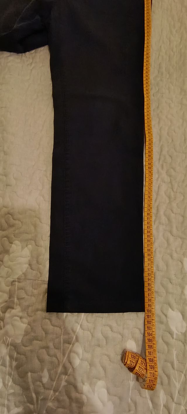 Pantalón Purificación García azul y verde