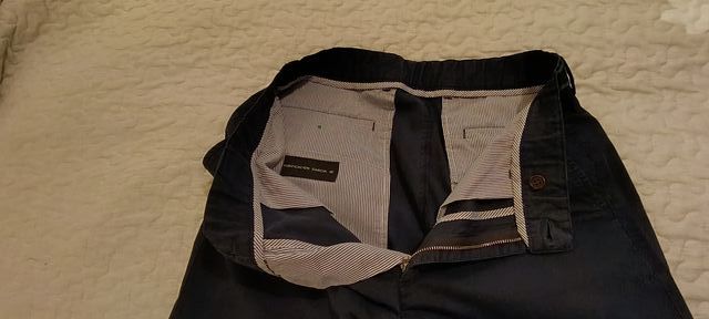 Pantalón Purificación García azul y verde