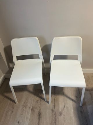 Juego de 2 Sillas Blancas Ikea