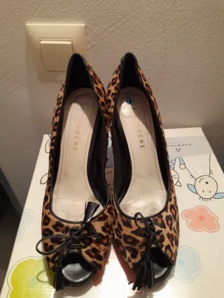 Zapatos tacón La Touche leopardo