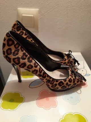 Zapatos tacón La Touche leopardo