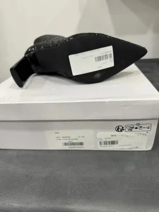 Stivali Faina neri glitter donna NUOVI