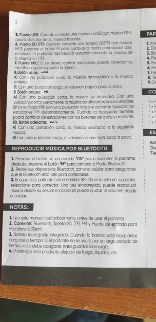 Altavoz Portátil Inalámbrico ASSORTI Negro