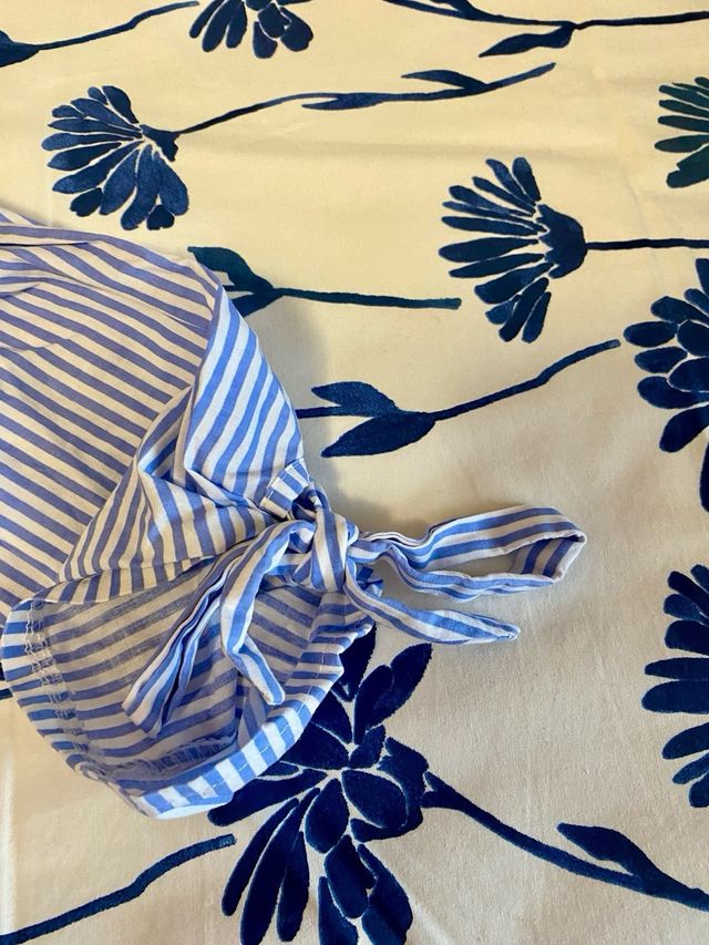 Blusa Rayas Espalda Abierta Lazo