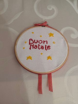 Telaio punto croce Buon Natale