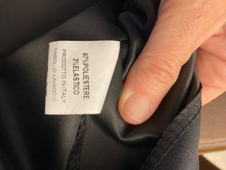 Gonna nera ecopelle con catena