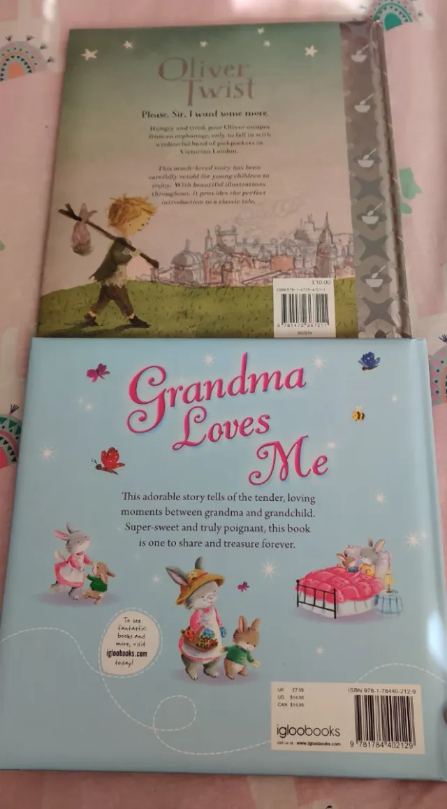 "Oliver Twist" and "Grandms loves me"