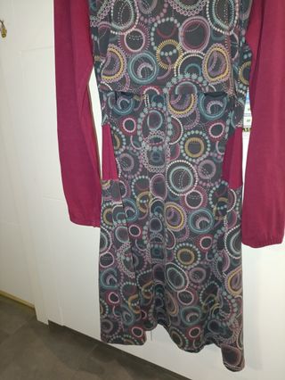 Vestido Lactancia Invierno Árbol de Amor Talla M