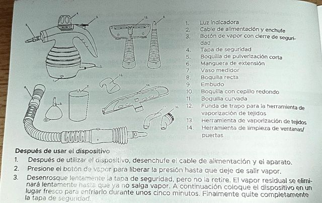 Limpiador a vapor eléctrico potente