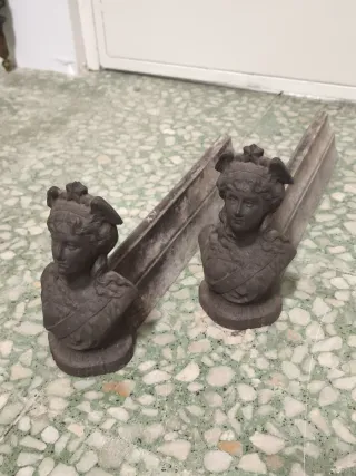 Morillos antiguos franceses chimenea