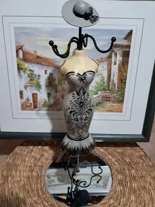 2 Organizadores Collares Beige/Negro