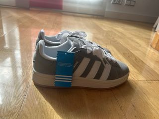Adidas Campus Gris y Blanco