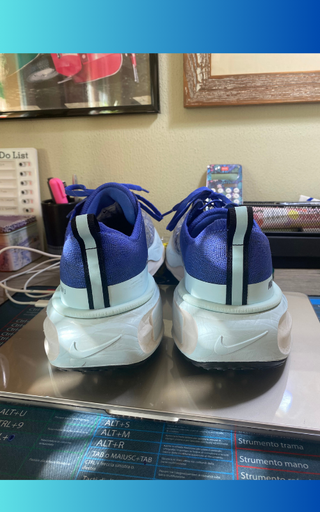 Nike Invincible Run 3 Uomo Taglia 45 Blu/Bianco