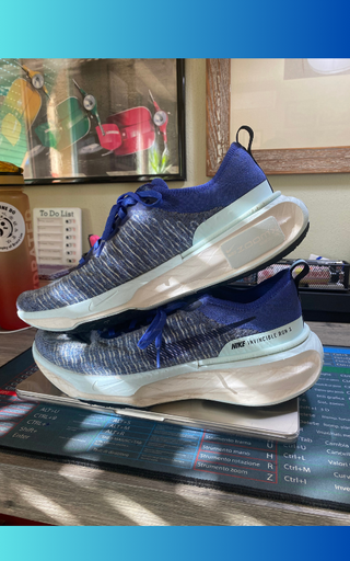 Nike Invincible Run 3 Uomo Taglia 45 Blu/Bianco