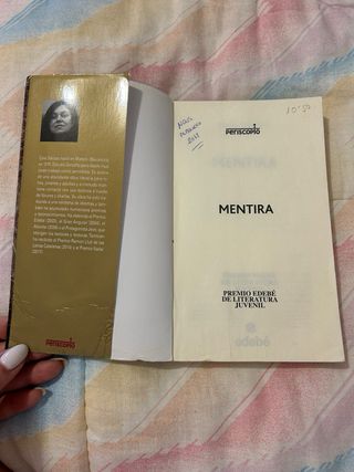 Libro Mentira de Care Santos