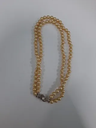 Oferta Collar Perlas Naturales Cierre Plata