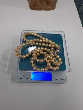 Oferta Collar Perlas Naturales Cierre Plata