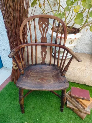 Silla Windsor Antigua Madera