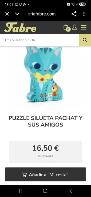 Puzzle Djeco Gato y Pajarito