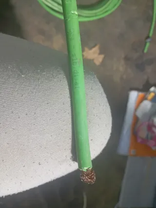 Manguera ignífuga verde