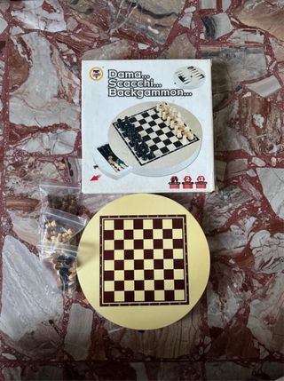 Gioco Dama Scacchi Backgammon 3 in 1
