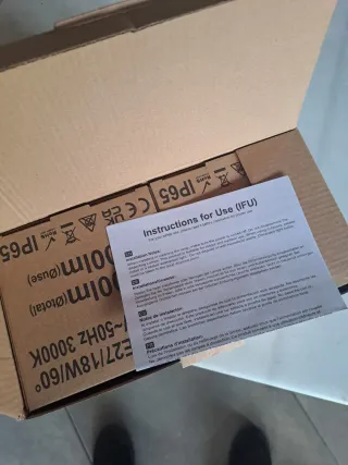 Bombillas LED PAR38 E27 18W para exterior.