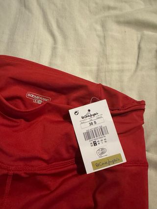 Mallas deportivas rojas para gimnasio leggins