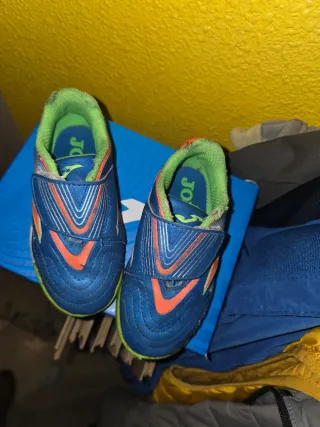 Botas Fútbol Sala Niño Talla 24 Azul
