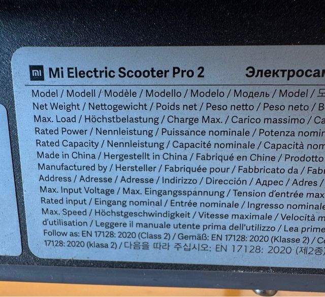 Patinete Xiaomi Mi Scooter Pro 2