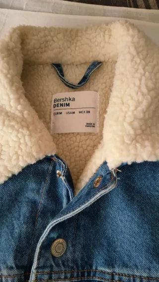 Cazadora vaquera con borrego