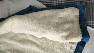 Cazadora vaquera con borrego