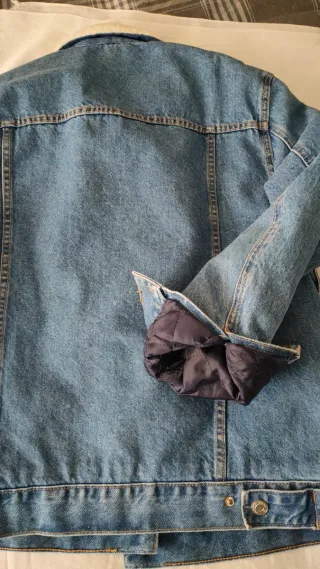 Cazadora vaquera con borrego