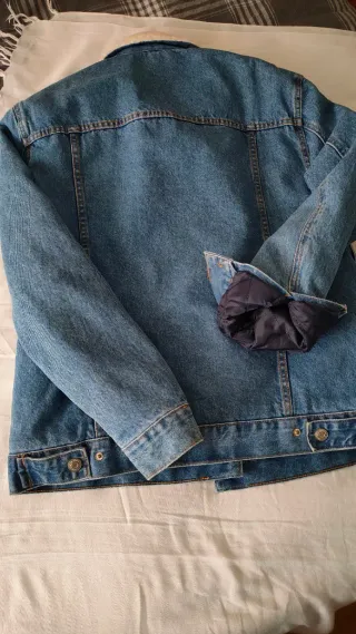 Cazadora vaquera con borrego