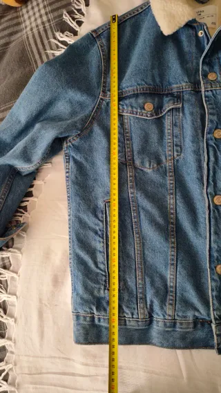 Cazadora vaquera con borrego