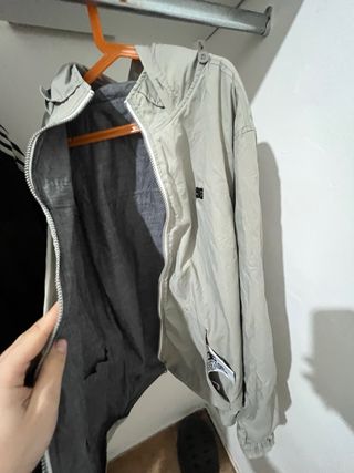 Chaqueta DC reversible gris
