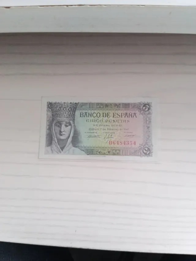Billete 5 Pesetas Banco de España 1947