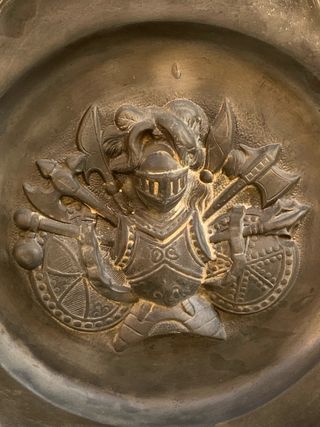 Set 3 Piatti Peltro Vintage