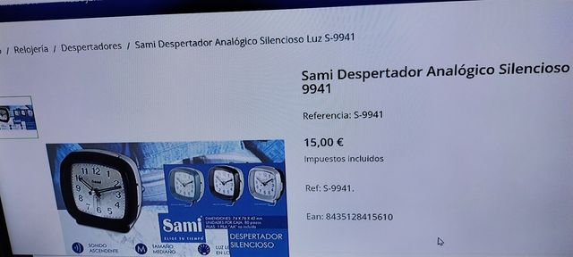 Despertador Analógico Sami S-9941 Nuevo