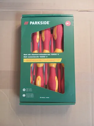 Set Destornilladores Parkside 1000V completo