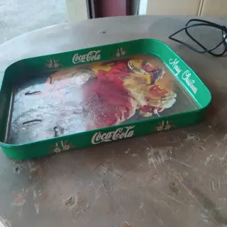 Vassoio Coca Cola Natale Vintage Latta