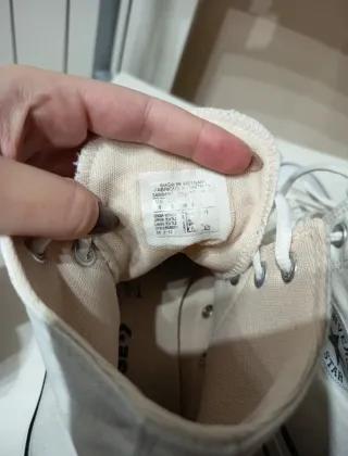 Converse altas plataforma blancas