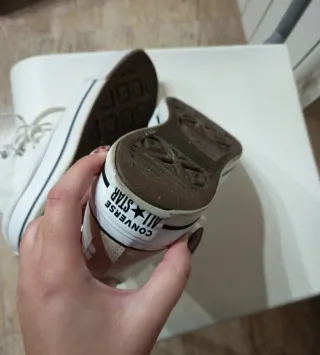 Converse altas plataforma blancas