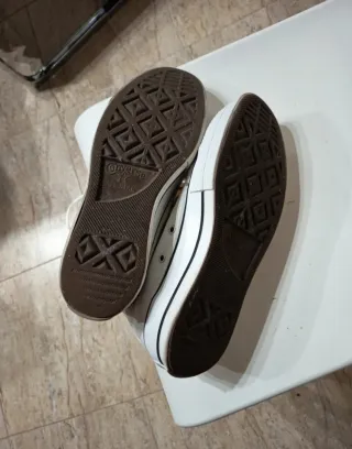 Converse altas plataforma blancas