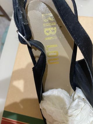 Sandalia tacón Bibi Lou negra