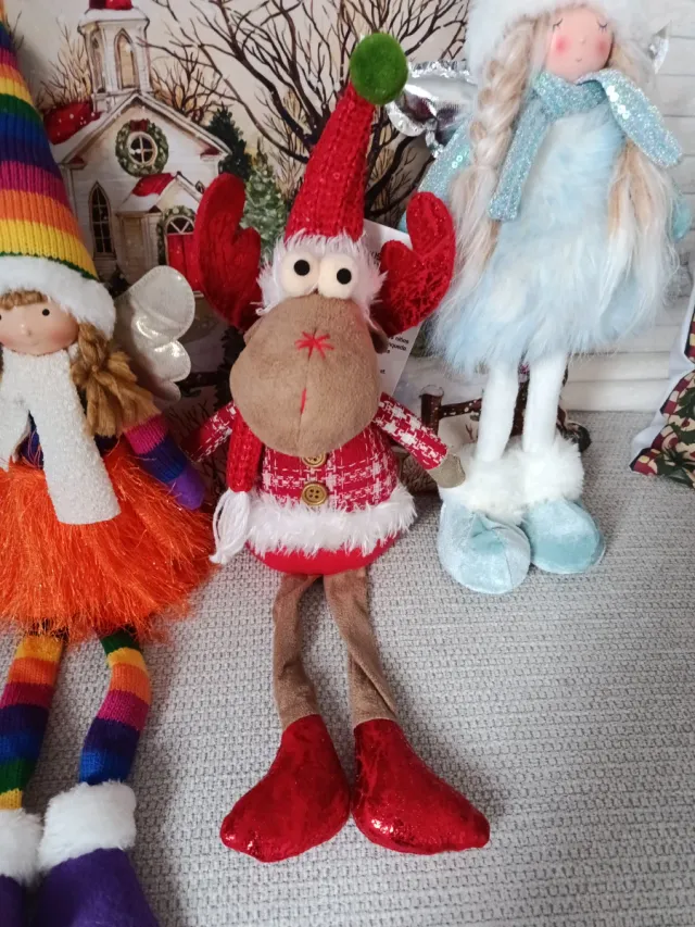 3 Bonecos de Natal em Tecido