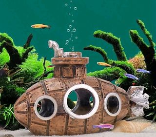 Decoración Acuario Bob Esponja 9 piezas