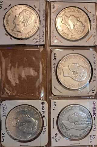 Monedas Duros Amadeo I 1871