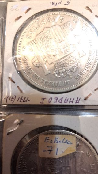 Monedas Duros Amadeo I 1871